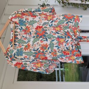 Rose & Olive Floral Blouse XL